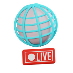 Live Stream 3d Illustration