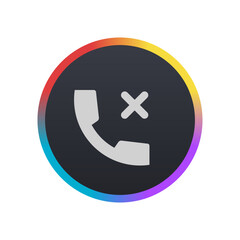 Obraz premium Disconnected Call - Pictogram (icon) 