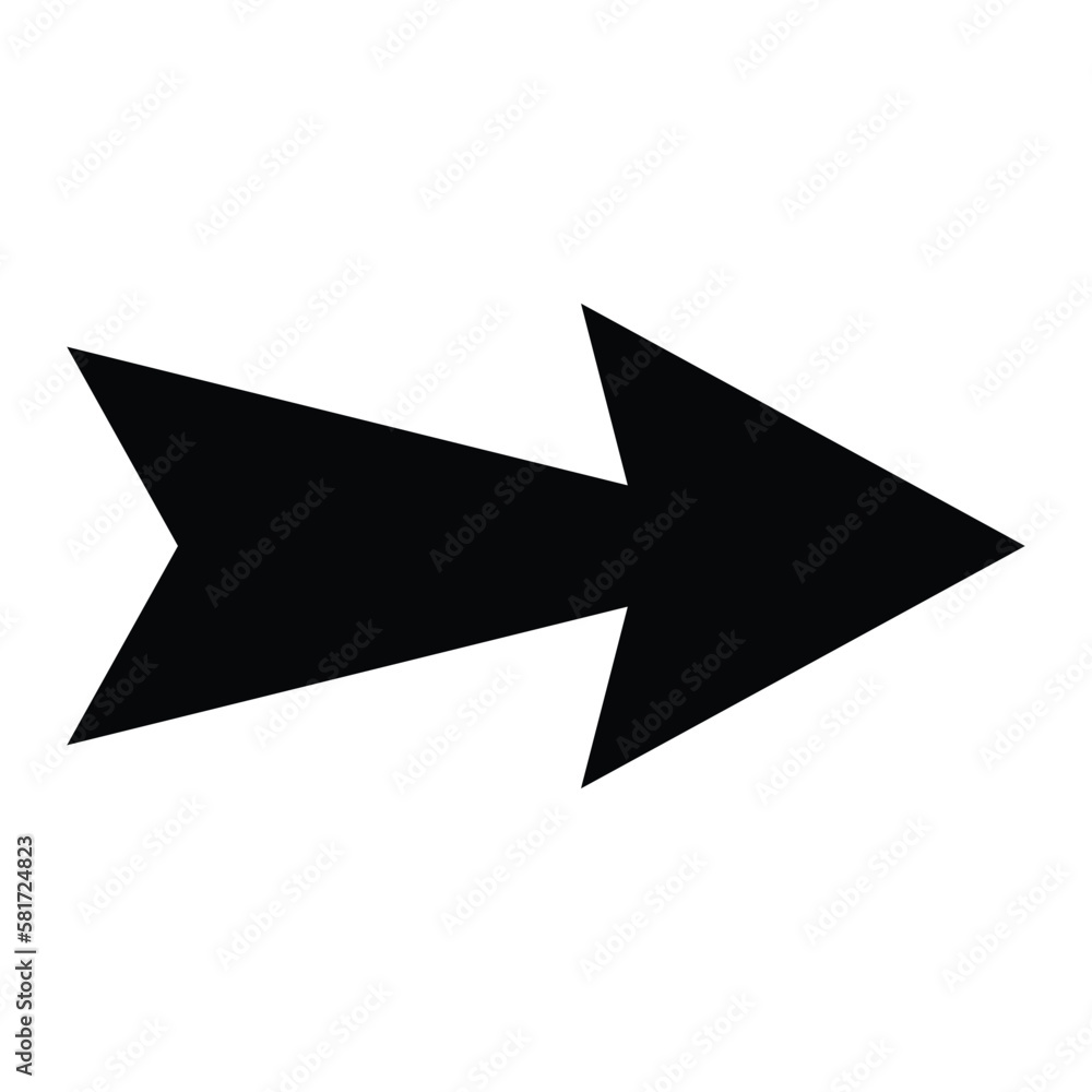 Poster arrow icon. modern simple arrow or cursor. directional arrow flat style isolated on white background