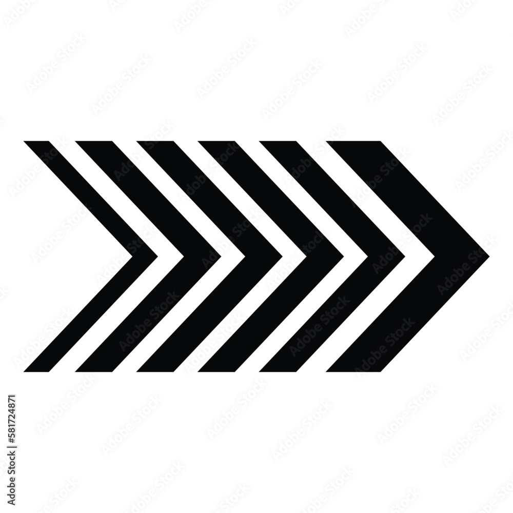Aufkleber arrow icon. modern simple arrow or cursor. directional arrow flat style isolated on white background