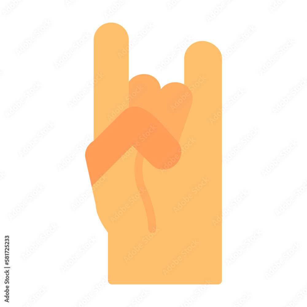 Wall mural sign language icon