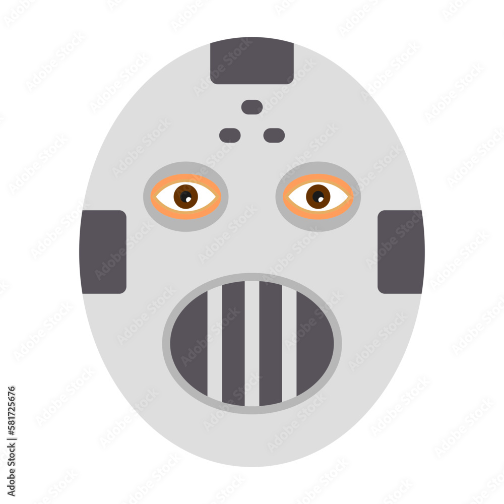 Wall mural hockey mask icon