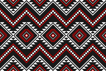 Geometric ethnic seamless pattern traditional. Aztec ethnic ornament print. Tribal pattern style. Design for background, fabric, clothing, carpet, textile, batik, embroidery.