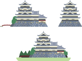 日本の歴史的建築物～国宝松本城