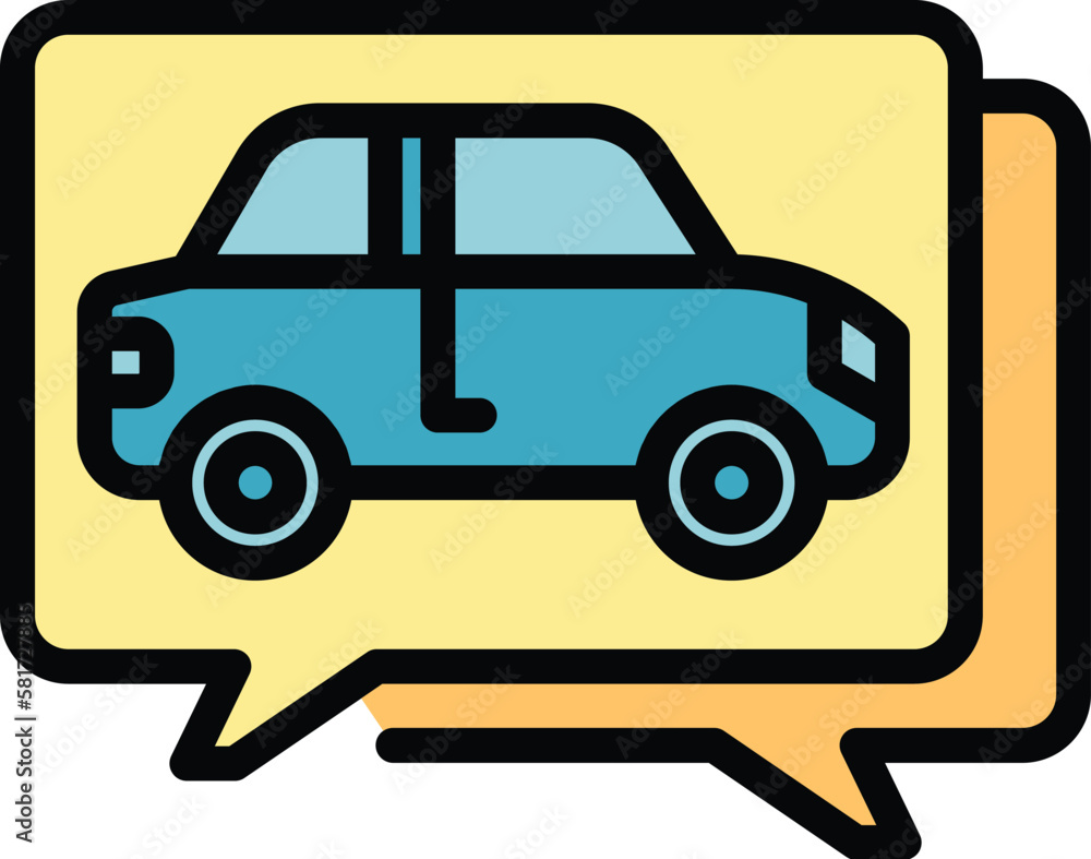 Poster vehicle purchase icon. outline vehicle purchase vector icon for web design isolated on white backgro