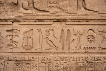 Fototapeta na wymiar The temple of Horus in Edfu, Aswan, Egypt