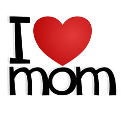 I love Mom. Logo for the pattern