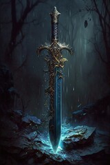 powerful magic sword