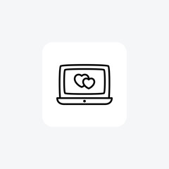 Art, computer, fully editable vector fill icon

