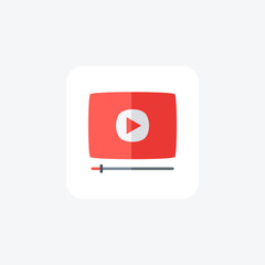 Marketing, video fully editable vector fill icon

