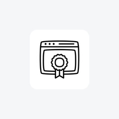 Badge, page fully editable vector fill icon

