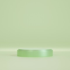 Podium for mockup product display. 3D rendering