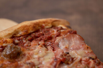 Close up Meat Lover Pizza