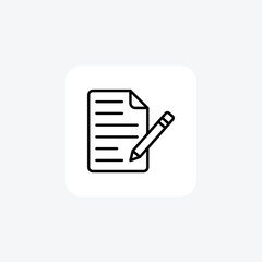 Doc , document fully editable vector fill icon

