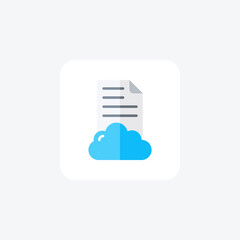 Fototapeta premium Backup, document fully editable vector fill icon
