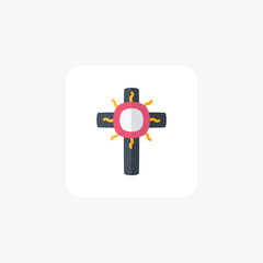 Corpus christi fully editable vector icon

