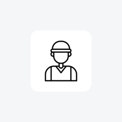 May day, labors day fully editable vector icon

