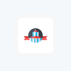 Statehood day fully editable vector icon

