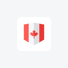 Canada day fully editable vector icon

