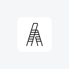 Ladder, stair fully editable vector fill icon

