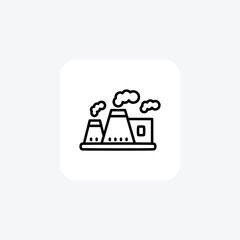 Pollution,  industry fully editable vector fill icon

