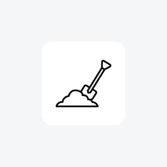 Dirt, equipment fully editable vector fill icon

