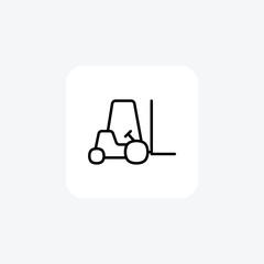 Construction, excavator fully editable vector fill icon

