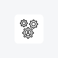 System, fixed fully editable vector fill icon

