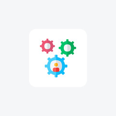 System, fixed fully editable vector fill icon

