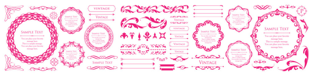 桜や春をイメージしたフレームデザイン