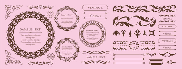 桜や春をイメージしたフレームデザイン