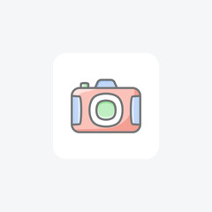 Gallery, photo, fully editable vector flat icon

