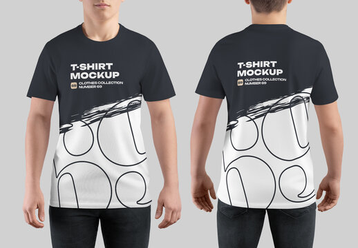 4 Mockup of Men's T-shirt