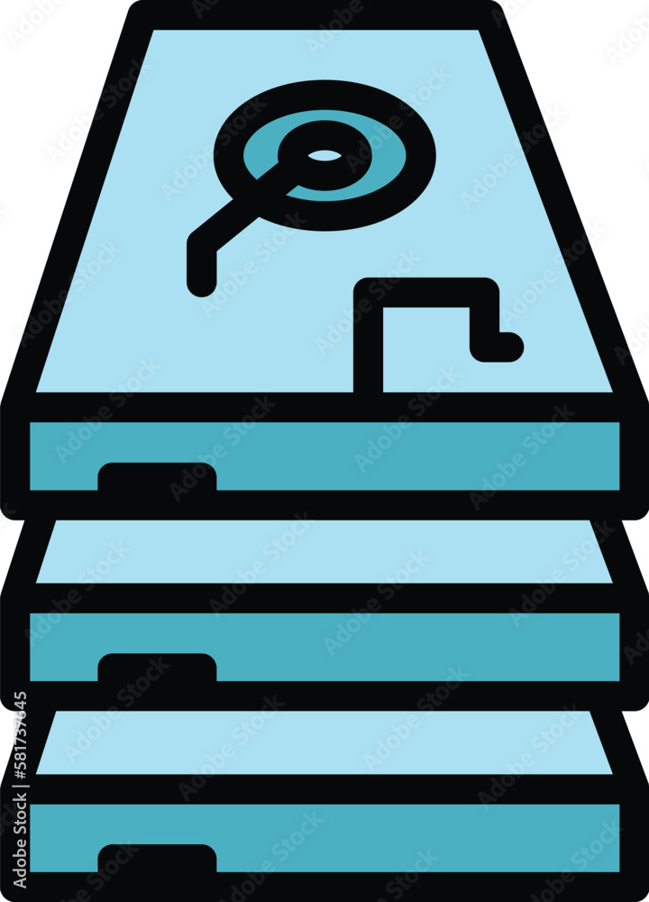 Poster storage backup icon. outline storage backup vector icon for web design isolated on white background 