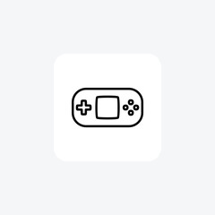 Gamepad Computer fully editable vector icon

