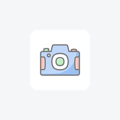 Camera, gadget fully editable vector icon

