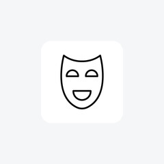 Drama, party, mask icon fully editable vector icon

