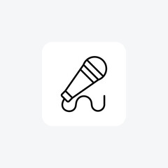 Mice, microphone icon fully editable vector icon

