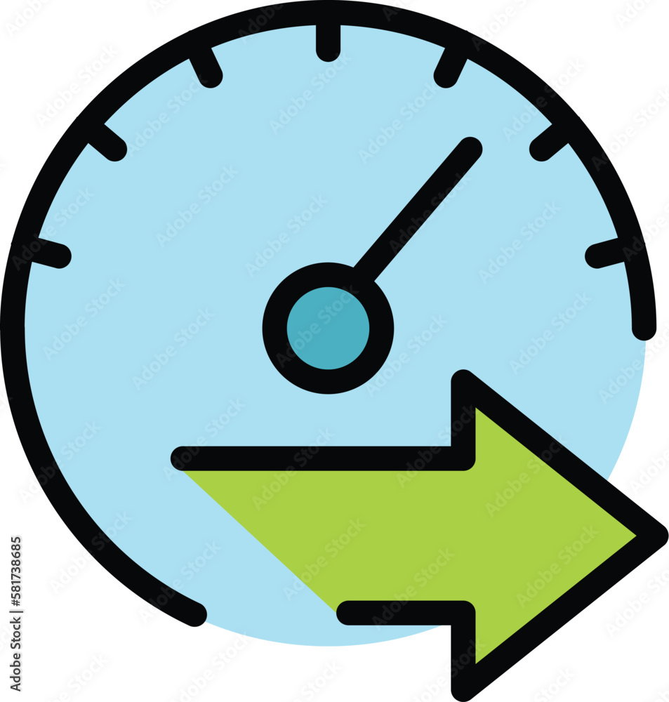Poster time backup icon. outline time backup vector icon for web design isolated on white background color 