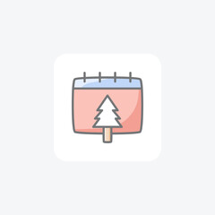 Christmas festival fully editable vector icon

