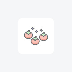 La tomatina festival fully editable vector icon

