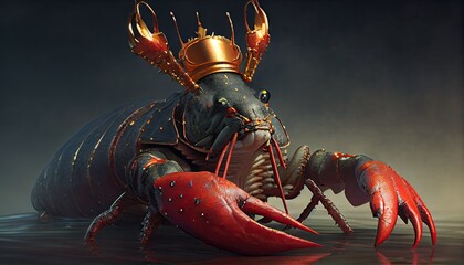 Lobster king created with Generative AI