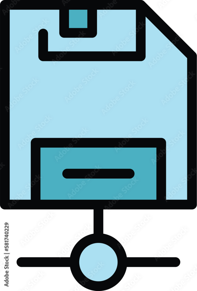 Poster storage drive icon. outline storage drive vector icon for web design isolated on white background co