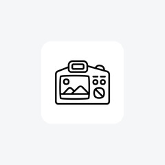 Camera , lens icon fully editable vector icon

