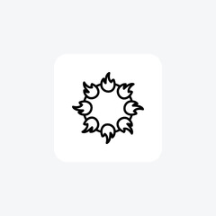  flower day fully editable vector icon
