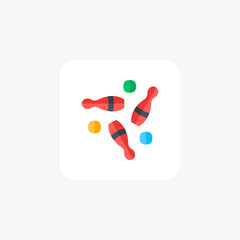 Ciruc games fully editable vector icon

