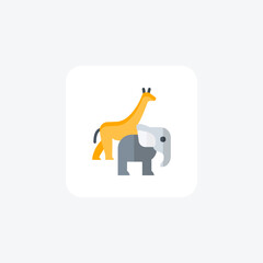 Animal festival fully editable vector icon

