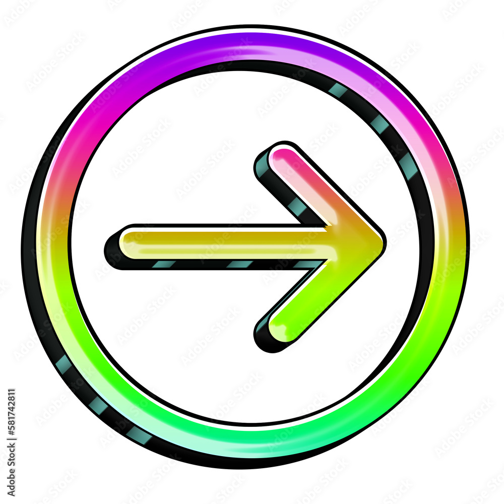 Aufkleber graffiti colorful symbols and shapes, part of a set which also includes font or letters, numbers, an