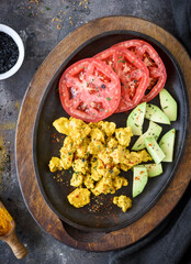 vegan scrambled eggs