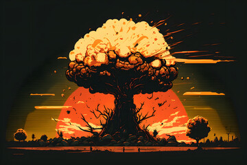 Nuclear bomb Explosion